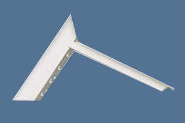 Extruded aluminum diffuser section showing frame profile