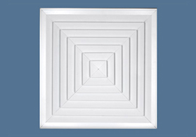 Square cone aluminum ceiling diffuser