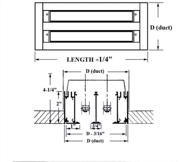ASD TYPE IX - Linear diffuser
