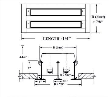 ASD TYPE X - Linear diffuser