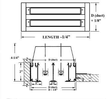 ASD TYPE XIII - Linear diffuser