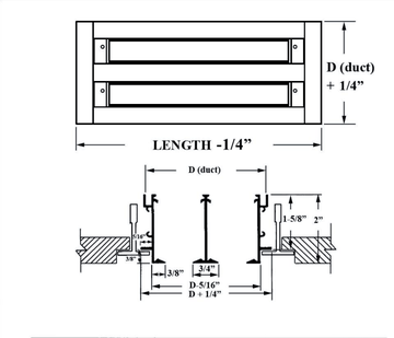ASD TYPE XIV - Linear diffuser