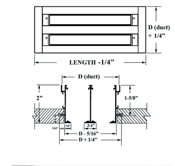 ASD TYPE XV - Linear diffuser