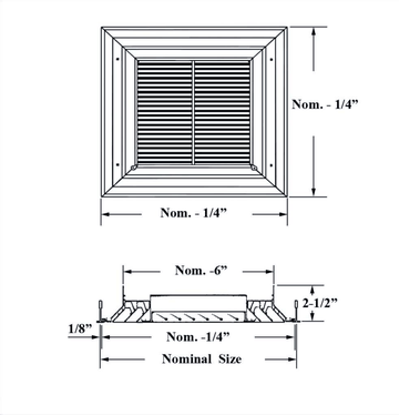 AVP-RF2T - Ceiling diffuser