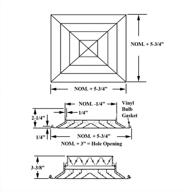 AVPFM, AVPFMOB - Ceiling diffuser