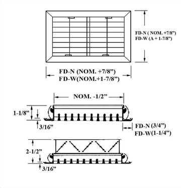FD, FD-OB - Linear diffuser