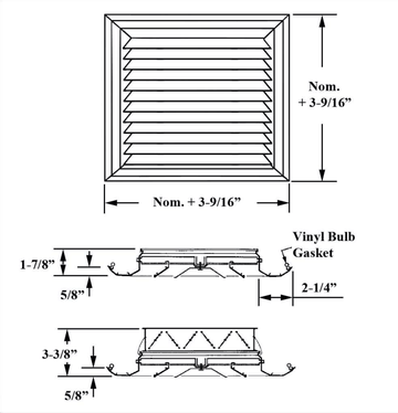 JS1, JS1OB - Ceiling diffuser