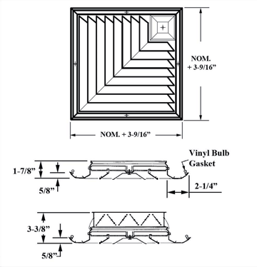 JS2CB, JS2CBOB - Ceiling diffuser