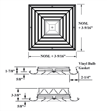 JS4, JS4OB - Ceiling diffuser