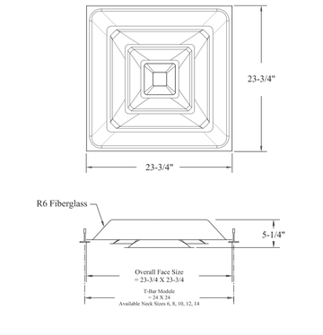LCD-T-FGB - Ceiling diffuser
