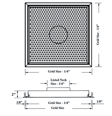 PR1, PR10, PR2, PR20 - Ceiling diffuser