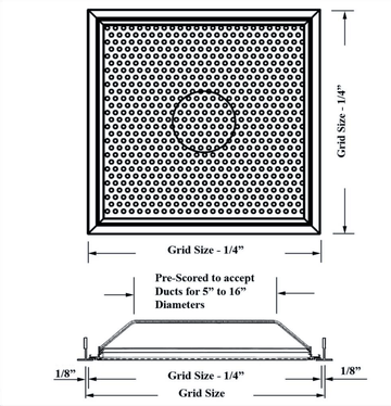 PR1FGB - Ceiling diffuser