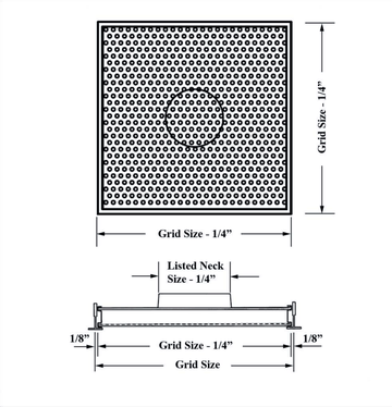 PR1NRF, PR2NRF - Ceiling diffuser