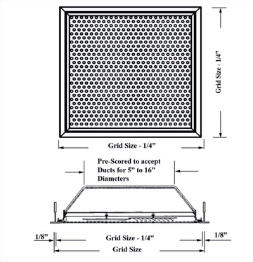 PS1FGB - Ceiling diffuser
