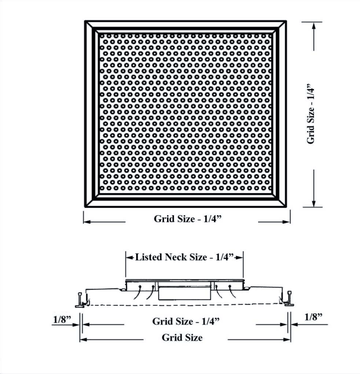 PSCBN1, PSCBN10 - Ceiling diffuser