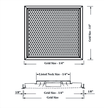 PSCBN2, PSCBN20 - Ceiling diffuser