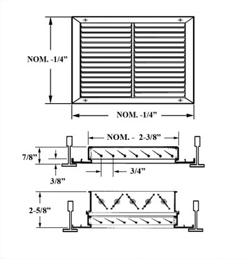 RAT, RAOBT - Return grille