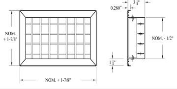 VHAFS, HVAFS - Supply grille