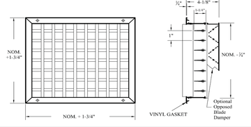 VHMEI, VHMEOBI, HVMEI, HVMEOB - Supply grille