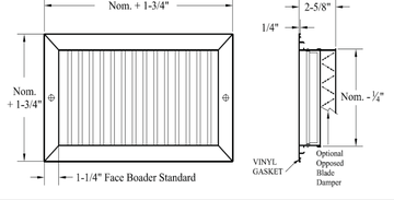 VME, VMEOB, HME, HMEOB - Supply grille